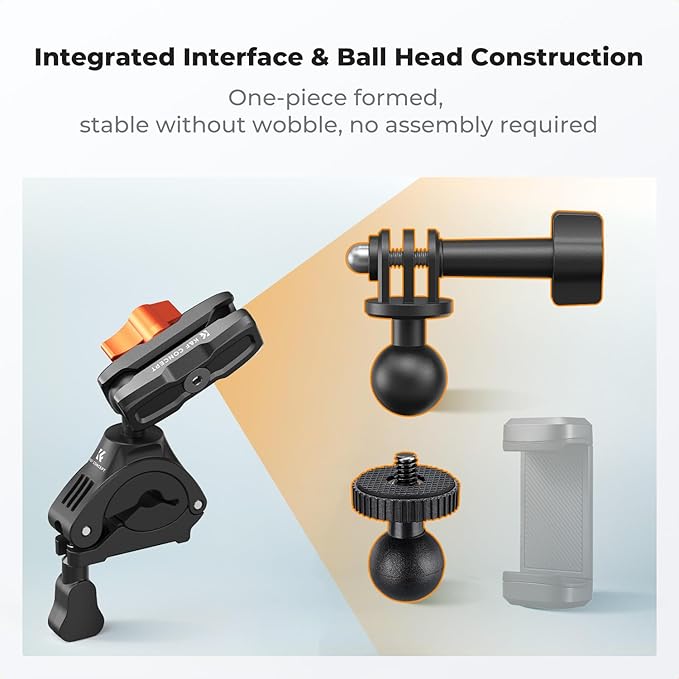 K&F CONCEPT Handlebar Bike Motorcycle Mount - Image 4
