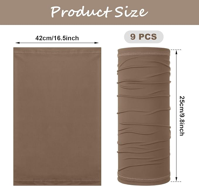 Geyoga 6 Pieces Summer UV Protection Cooling Neck Gaiter Face Clothing Neck - Image 2
