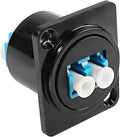 XMSJSIY LC Fiber Optic Panel Mount Adapter Connector D-Type LC Female to Female by XMSJSIY
