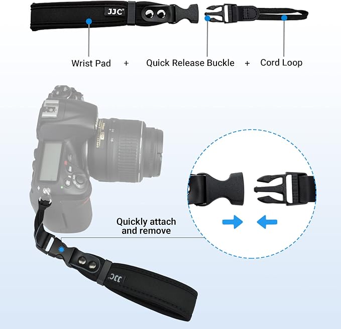 JJC Soft Camera Hand Strap Wrist Strap - Image 3
