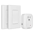 SURAIELEC Wireless Wall Switch Remote Control Outlet, No Wiring, 100ft RF Range by SURAIELEC