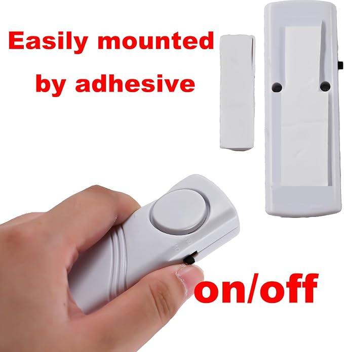 4 Pack Door Window Alarm, Home Magnetic Sensor Alarm, Home Security System Alert - Image 5