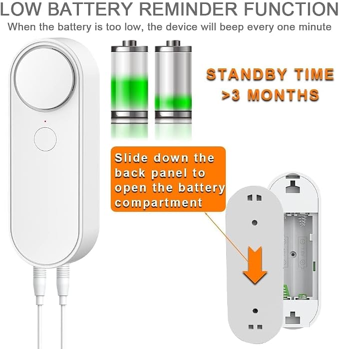 WiFi Water Leak / Water Level 2 in 1 Detector, Smart Water Sensor Alarms - Image 7