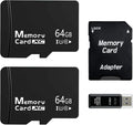 2-Pack 64GB Micro SD Card for Dashcam & Security Cam U3 V30 A1 | High Endurance by Unknown