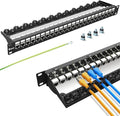 24Port Patch Panel Cat6 Keystone Patch Panel RJ45 Patch Panel Network Patch by Enmane