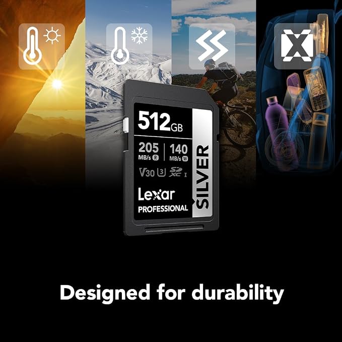 Lexar 512GB Professional Silver SD Card, - Image 5