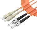 SC/UPC to ST/UPC Fiber Patch Cable OM1 Multimode Duplex 62.5/125μm 30M/98.4FT by lidkew