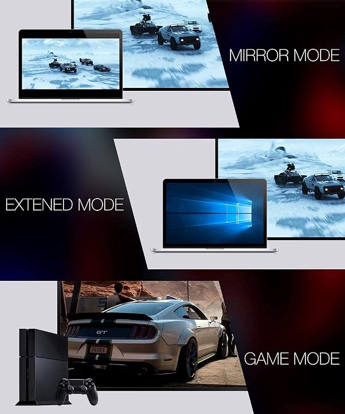 JSAUX 8K HDMI Cable 2.1, 48Gbps Ultra High Speed HDMI Cable Braided Cord HDCP - Image 4