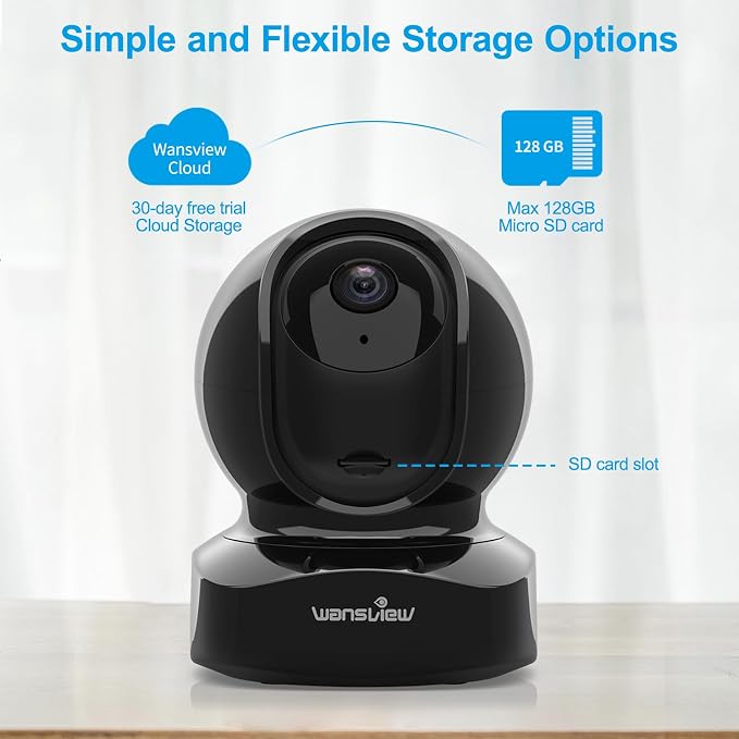 wansview Cameras for Home Security, 2K IP Camera, WiFi Home Indoor Camera for - Image 6