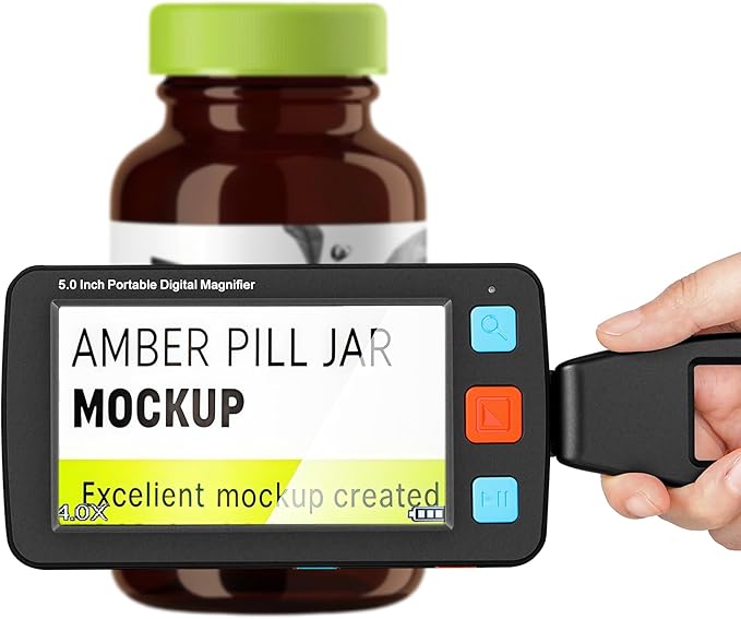 5.0 Inch Portable Digital Magnifier, 4X-32X Zoom Electronic Reading Aid by SPOLEHLIMakelifecolorful%EF%BC%81