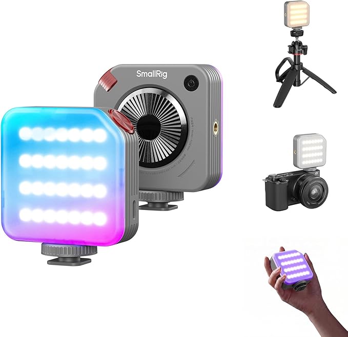 SMALLRIG P108 Neo Mini RGBWW Video Light, Portable Camera Light by SmallRig