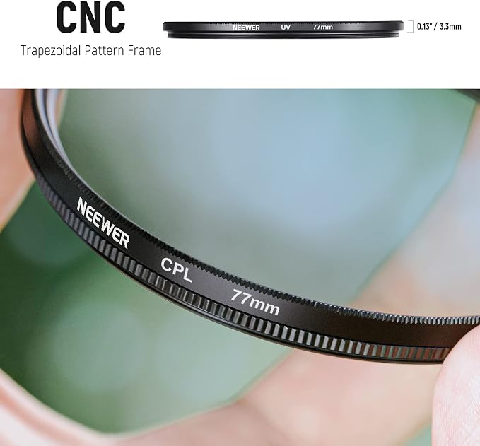 NEEWER 77mm ND Lens Filter Kit: UV, Lens Hood and Lens Cap Compatible - Image 5