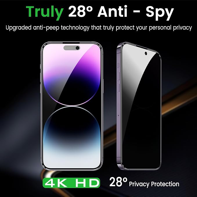 Romkasi 3 Pack Privacy Screen Protector - Image 4