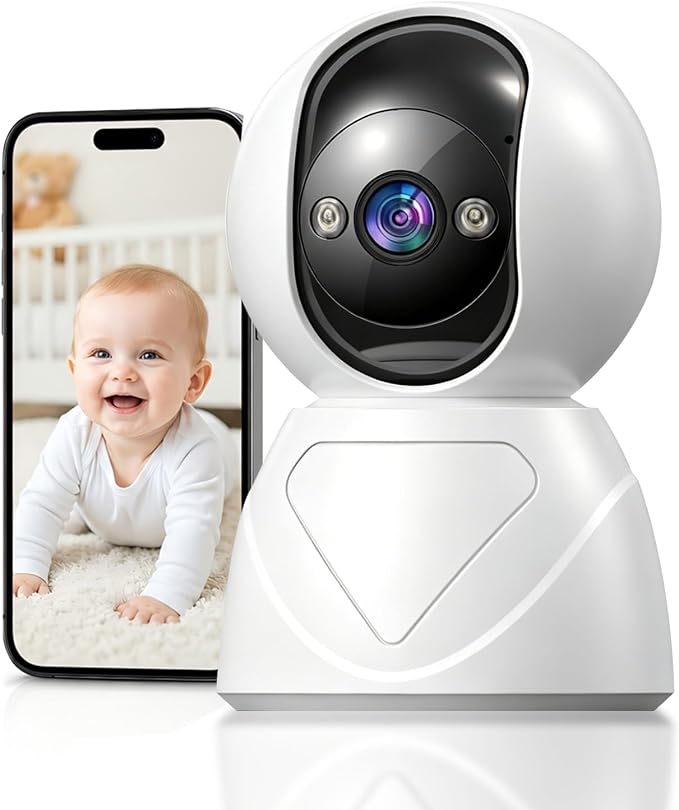 Indoor Security Camera, 5GHz 3MP Baby Monitor Camera by GUOANVISION