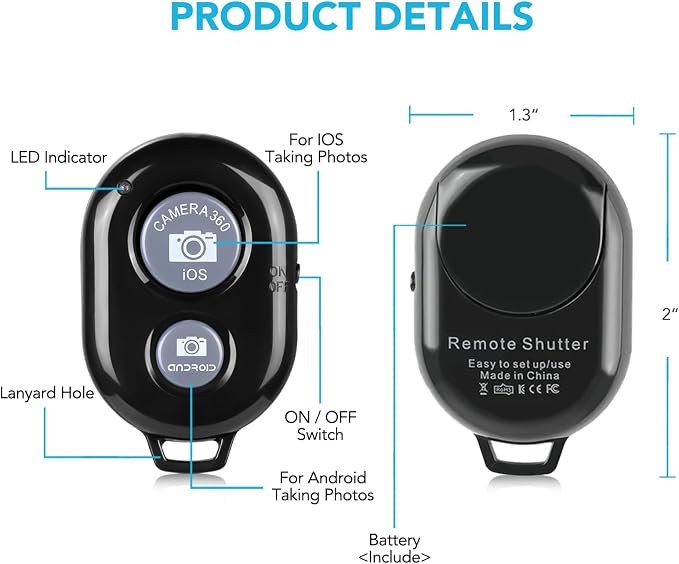 2 Pack Wireless Camera Remote Control - Image 5