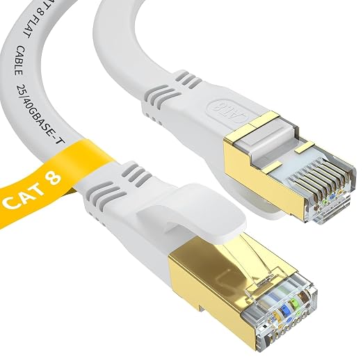 Cat 8 Ethernet Cable 3 FT, Outdoor&Indoor High Speed Heavy Duty Network LAN by Unknown