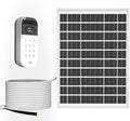 iTODOS 6W Solar Panel for myQ Smart Garage Door Video Keypad, 16.4Ft Outdoor by iTODOS