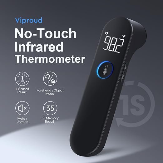 No-Touch Forehead Thermometer for Adults and Kids, Fast Accurate Baby - Image 2