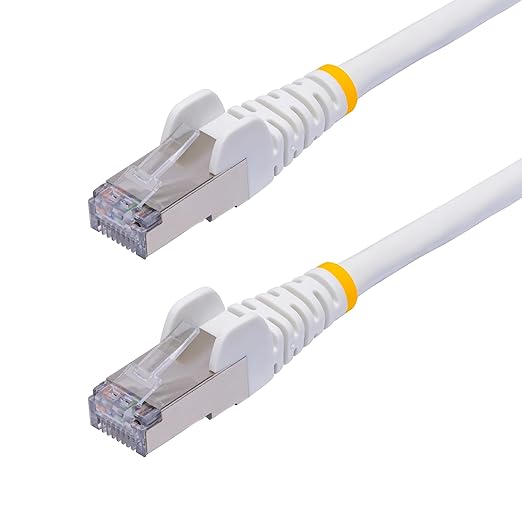 StarTech.com 6in White CAT8 Ethernet Cable, Snagless RJ45, 100W PoE++, 26AWG by StarTech