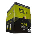 trueCABLE Cat6 Riser, 23AWG 4 Pair Solid Bare Copper, ETL Listed, Unshielded by trueCABLE