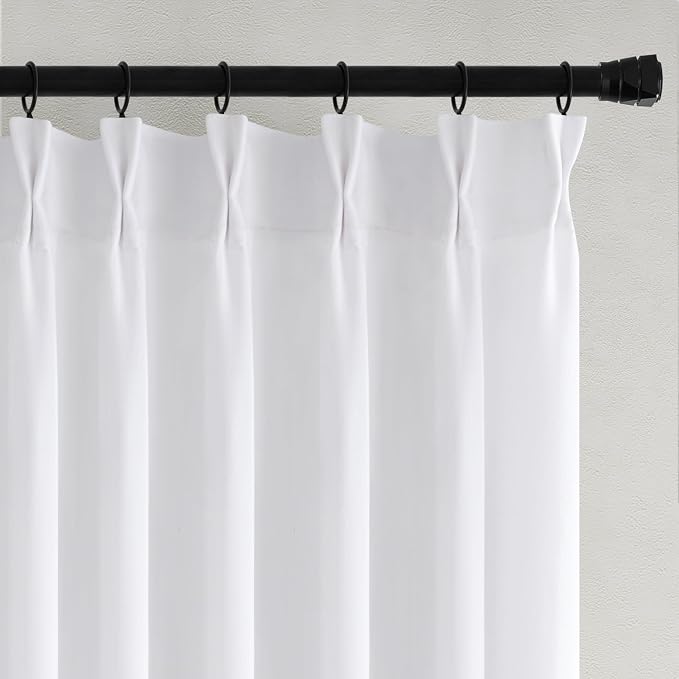 Memory Trained Pinch Pleated Curtains 102 Inches Long, Viral Linen Pinch Pleat - Image 6
