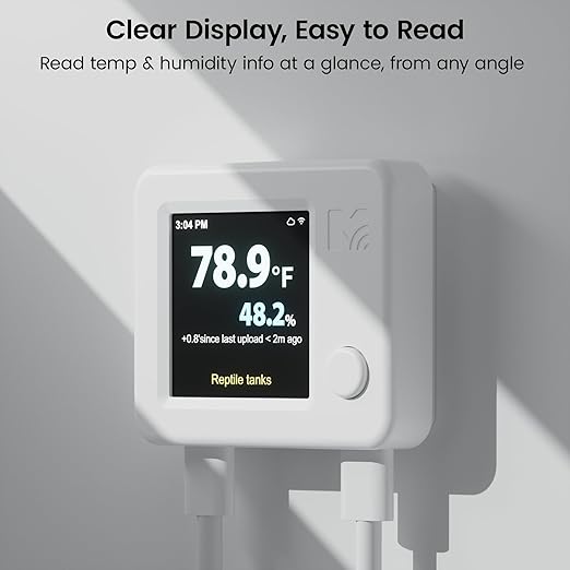 MOCREO WiFi Reptile Hygrometer Indoor Thermometer, Smart Humidity and - Image 4