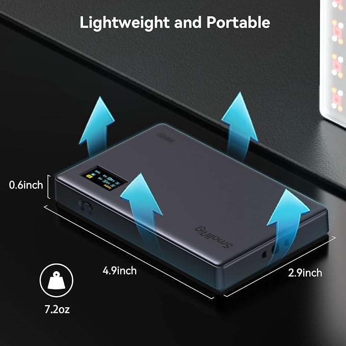 SmallRig RM120 RGB Video Light, 5000mAh 180 Minutes Portable Camera Light 7W - Image 5