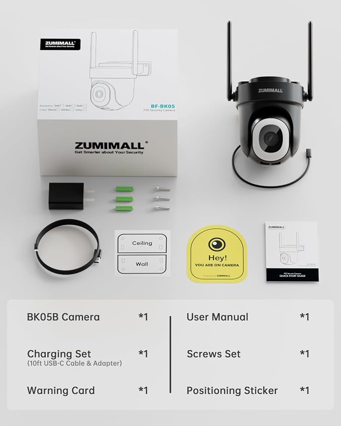 ZUMIMALL 2K Wired Outdoor Camera, 2.4G/5G WiFi Security Camera, 24/7 Recording - Image 9
