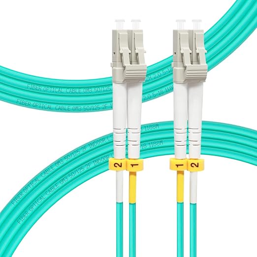 FLYPROFiber- LC to LC Fiber Patch Cable OM3 4M, Length Options: 0.2m-200m by FLYPROFiber