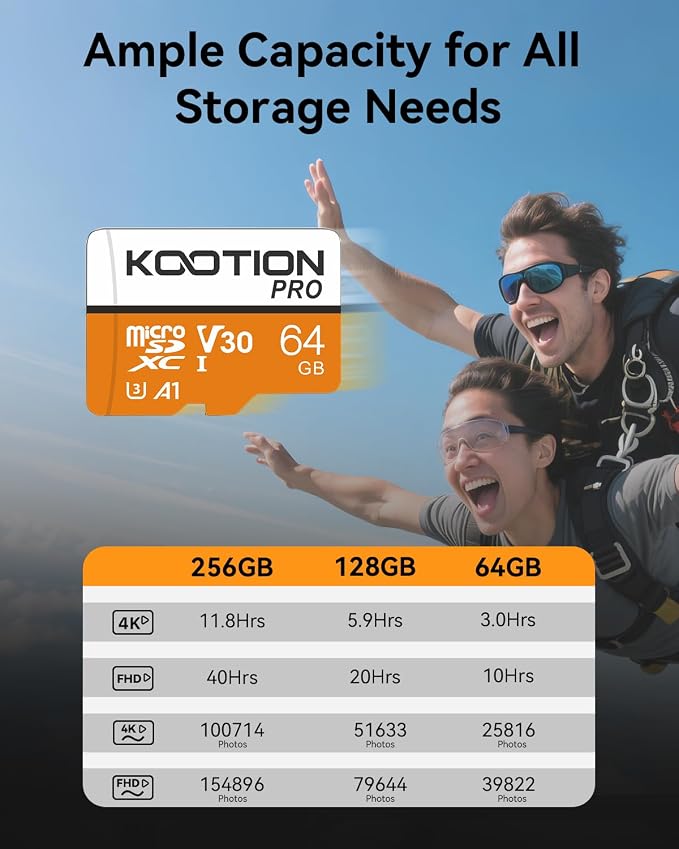 KOOTION Micro SD Card 64GB UHS-I microSDXC Flash Memory Card - Image 6