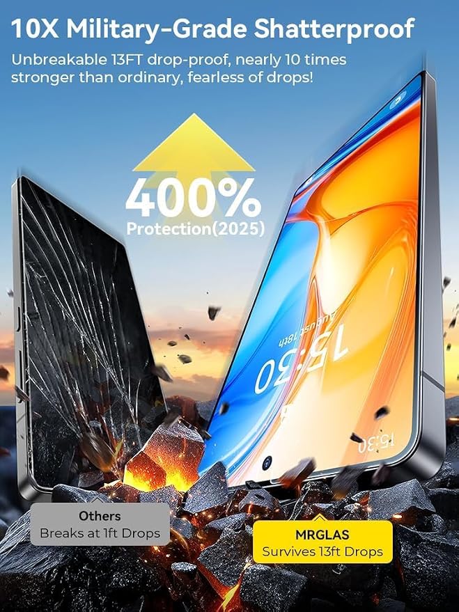 MRGLAS 2+2 Packs for Samsung Galaxy S24 Ultra Privacy Screen Protector 6.8'' - Image 4