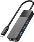 ALL-LUCKY USB to Ethernet Adapter, 4 in 1 USB C to Ethernet Adapter Hub by Unknown