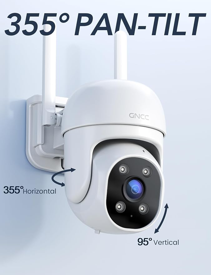 GNCC 2.4GHz Outdoor Security Camera, 1080P Cameras - Image 2