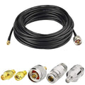 SUPERBAT N Male to SMA Male Cable 3ft + 5pcs SMA to N Male/Female Coax Adapter by SUPERBAT