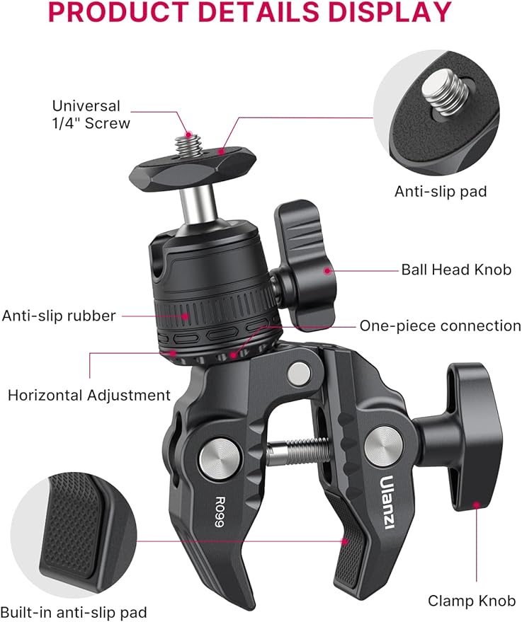 ULANZI R099 Super Clamp Camera Mount - Image 6