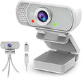 Webcam with Tripod Privacy Shutter: 1080P FHD Web Camera with Mic, Plug & Play by ToLuLu