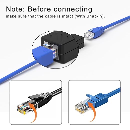 ZUZONG 2 PCS Gigabit RJ45 Coupler, Ethernet Extender Connector in Line Coupler - Image 4