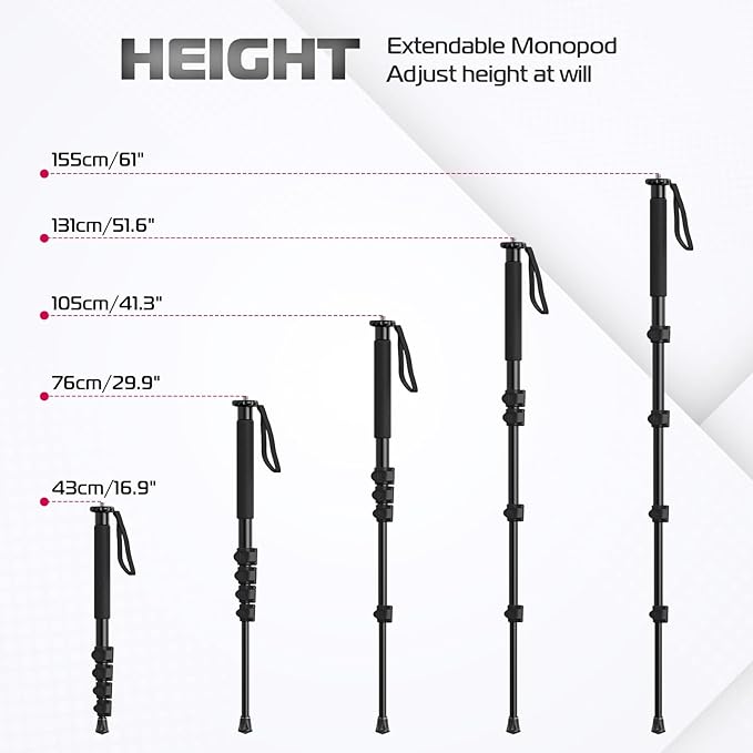 ULANZI TB12 61-Inch Camera Monopod - Image 2