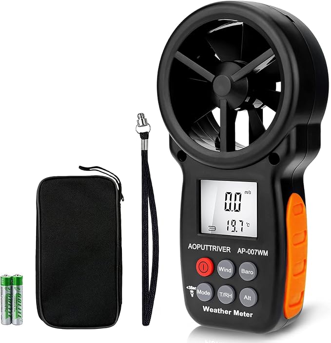 Digital Anemometer Barometer Pressure Gauge by AOPUTTRIVER