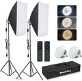 MOUNTDOG Softbox Lighting Kit, 2x19.7"x27.5" Photography Continuous Lighting by MOUNTDOG