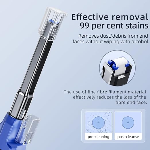 Fiber Optic Cleaner for MTP/MPO Connector, Over 500 Times Cleans, Fiber Endface - Image 3