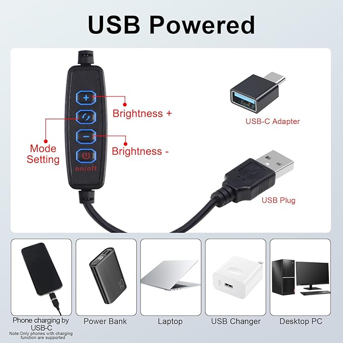 12" LED Video Light Kit, Streaming Lighting - Image 6