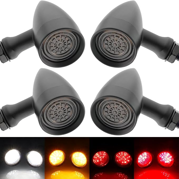 TSUNG Universal Motorcycle SMD LED Turn Signals 12V Brake Tail Lights Running by TSUNGMOTO
