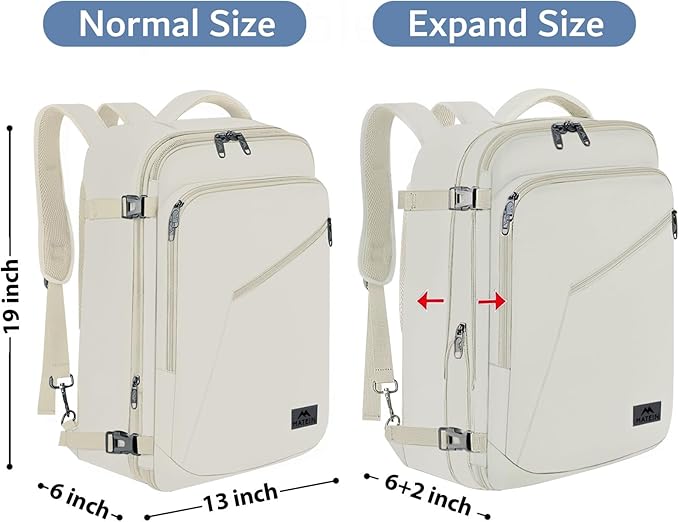 MATEIN Large Travel Backpack Women, Lightweight Carry on Backpack & Hidden - Image 5