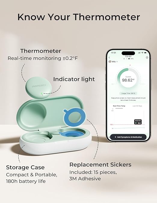 Momcozy Wearable Digital Thermometer - Image 2