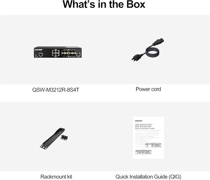 QNAP 12-Port Half-Width Rackmount 10GbE Managed Network Switch. Layer 2 - Image 8