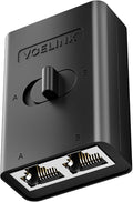 VCELINK 2 Port RJ45 Network Switch, Ethernet Splitter 2-in 1-Out or 1-in 2-Out by VCELINK