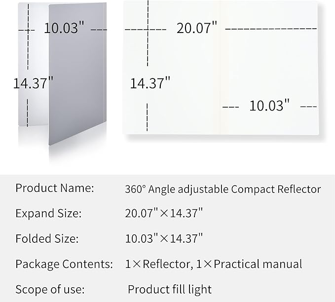 Pino Studio Photography Reflector Cardboard - Image 7