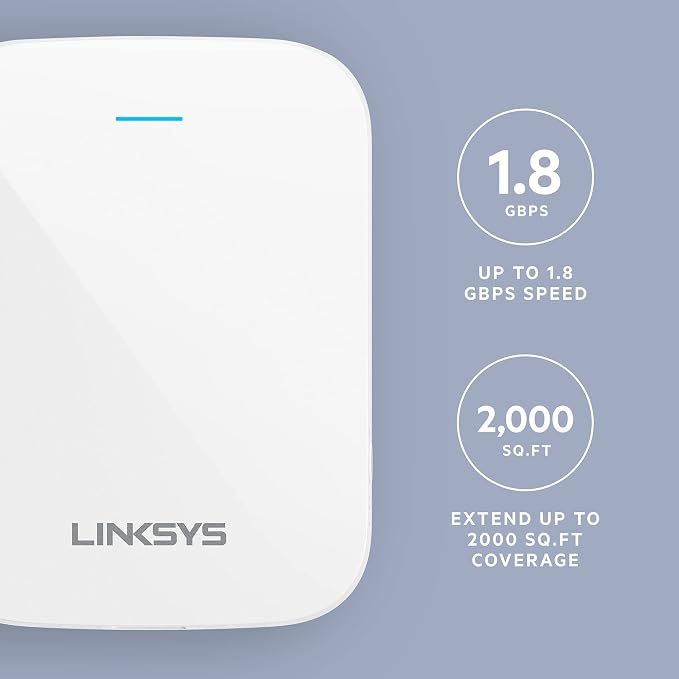 Linksys WiFi Extender, WiFi 6 Range Booster, Dual-Band Booster, Internet - Image 2