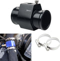 Dewhel Aluminum Black Water Temp Meter Temperature Gauge Joint Pipe Radiator by DEWHEL